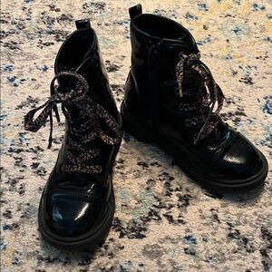 Target Kids Black Combat Boots